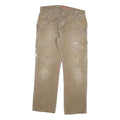 DICKIES Mens Jeans Beige Regular Straight Denim Medium W30 L30 Workwear Cotton