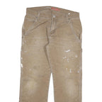 DICKIES Mens Jeans Beige Regular Straight Denim Medium W30 L30 Workwear Cotton