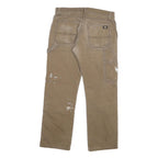 DICKIES Mens Jeans Beige Regular Straight Denim Medium W30 L30 Workwear Cotton