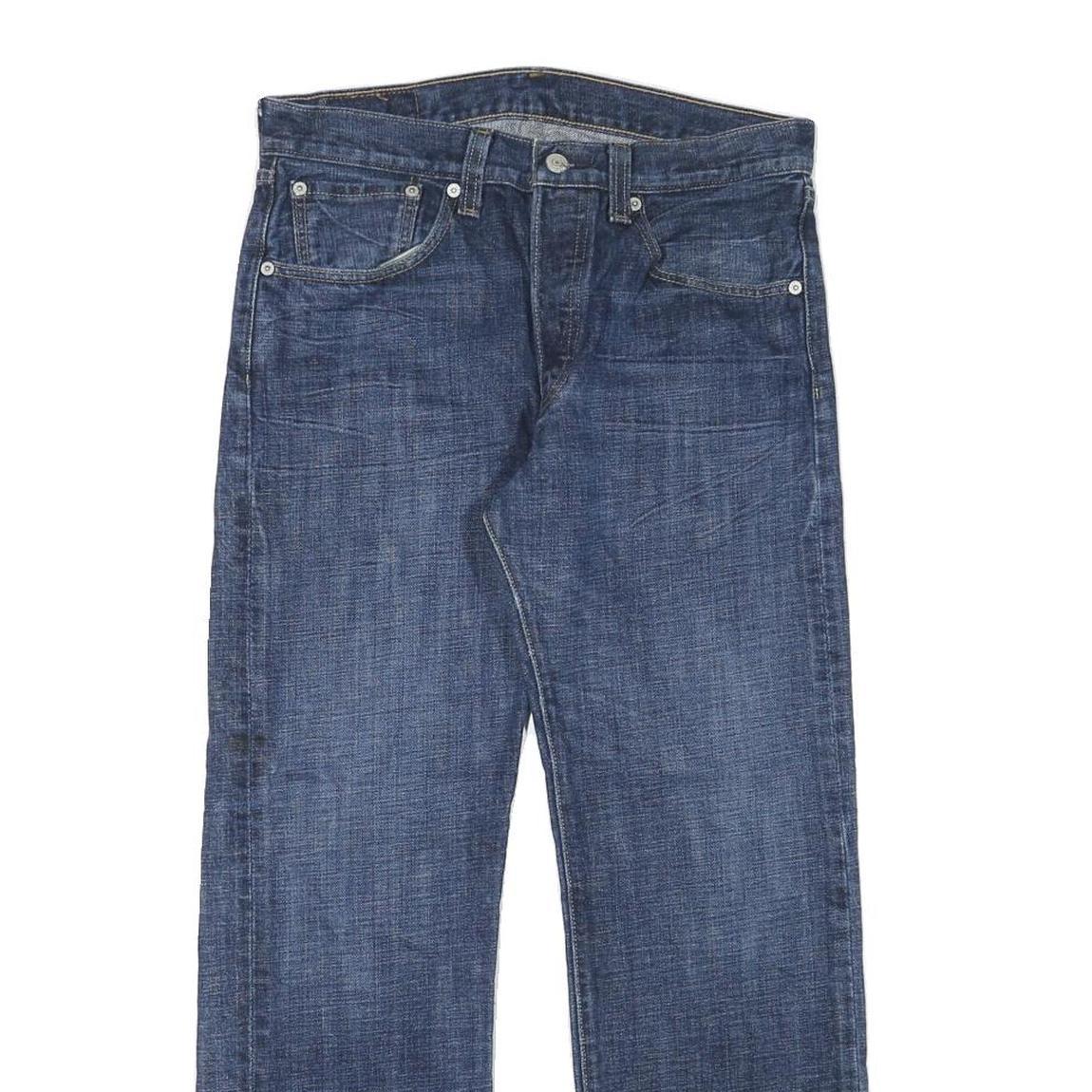 LEVI'S 501 Mens Jeans Blue Regular Straight Denim Medium W30 L27 Classic Button