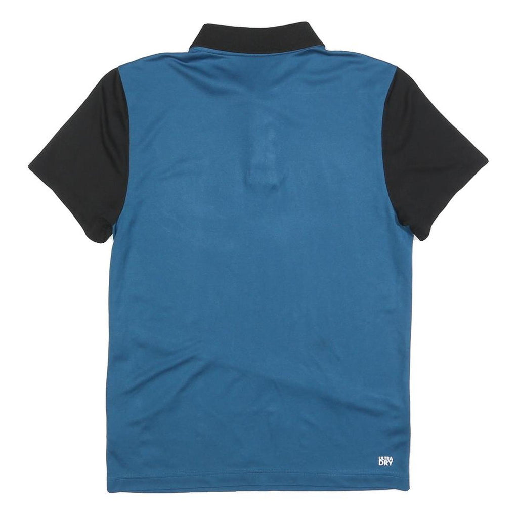 LACOSTE Mens Black & Blue Sport Polo Shirt XS Polyester Blend Ultra Dry