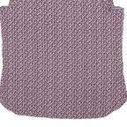 DKNY Womens Purple Printed Sleeveless Round Neck Top Size S Stylish Comfortable