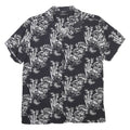 INSIDE Mens Black & White Patterned Shirt S Short Sleeve Lightweight Casual
