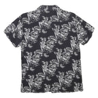 INSIDE Mens Black & White Patterned Shirt S Short Sleeve Lightweight Casual