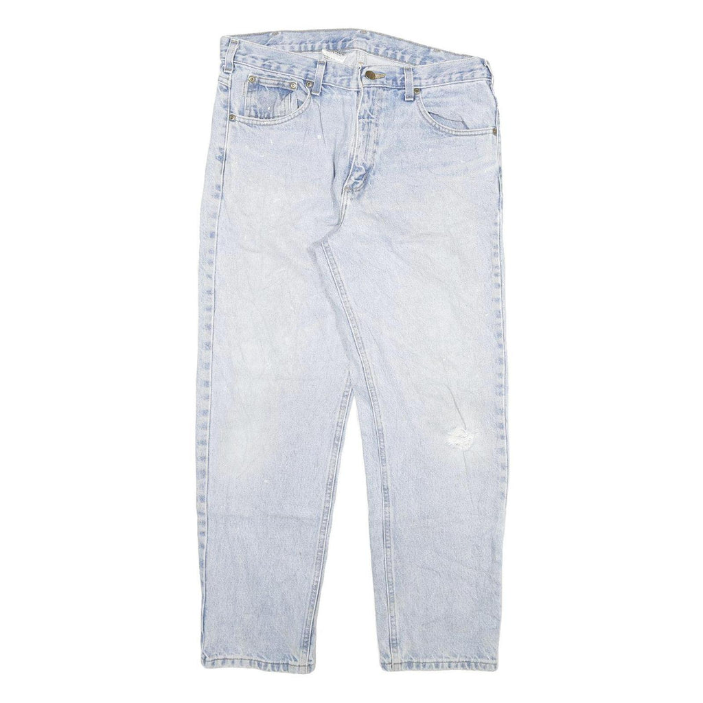 CARHARTT Mens Jeans Blue Relaxed Straight Denim Light W34 L30 Classic Workwear