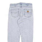 CARHARTT Mens Jeans Blue Relaxed Straight Denim Light W34 L30 Classic Workwear