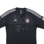 ADIDAS Mens Black Bayern Munchen Football Shirt M Short Sleeve Crew Neck Sponsor