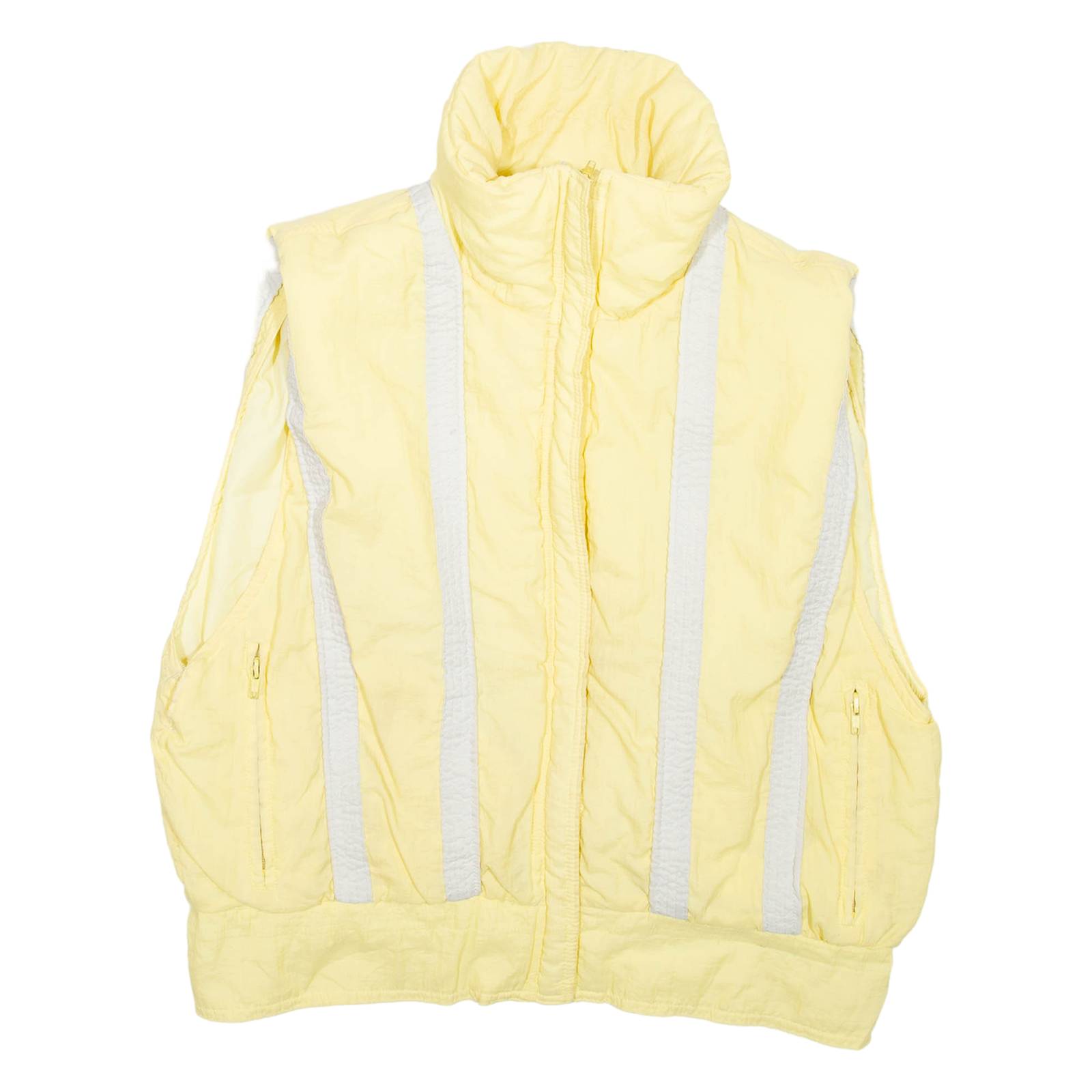 Womens Puffer Gilet Yellow L