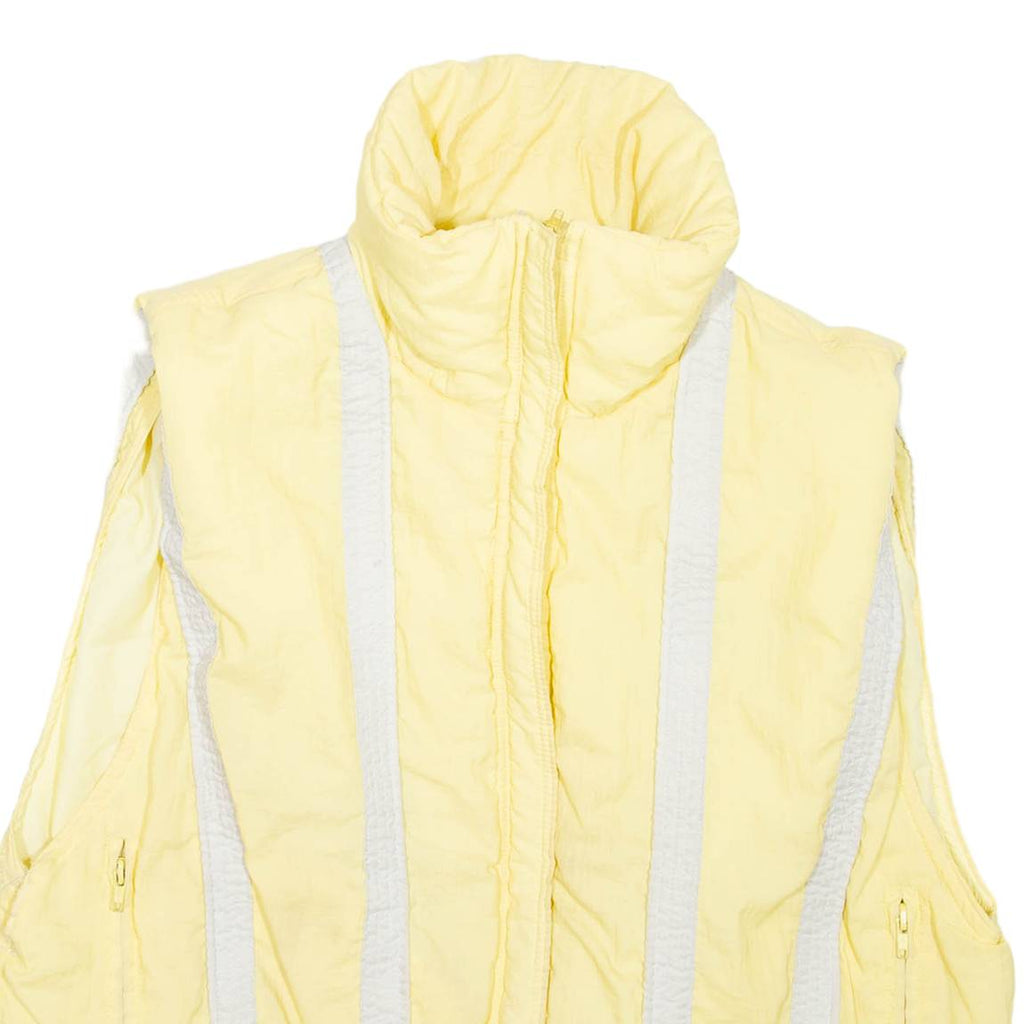 Womens Puffer Gilet Yellow L