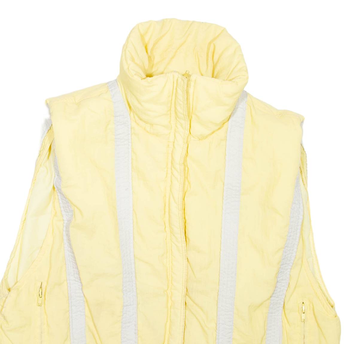 Womens Puffer Gilet Yellow L