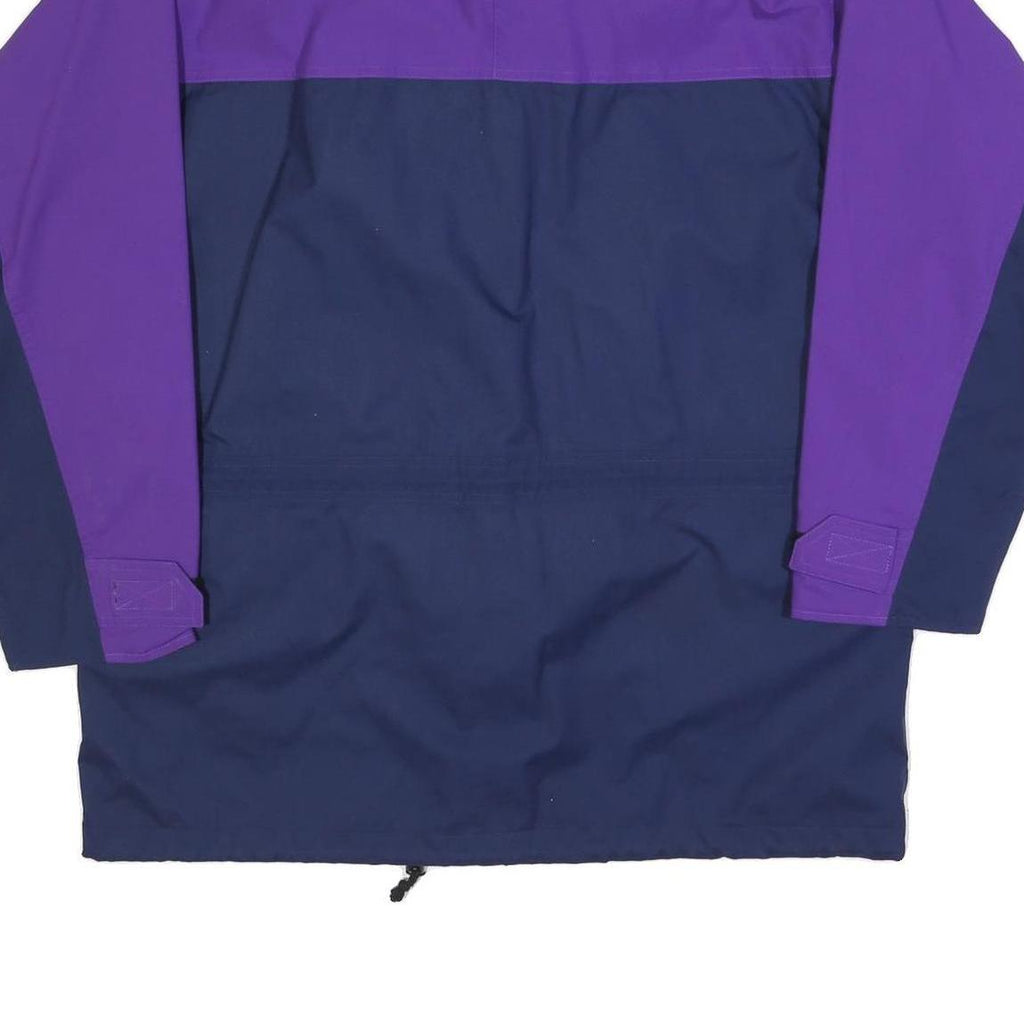 SCHOFFEL Womens Purple & Navy Zip Jacket L Polyester Blend Outdoor Windbreaker