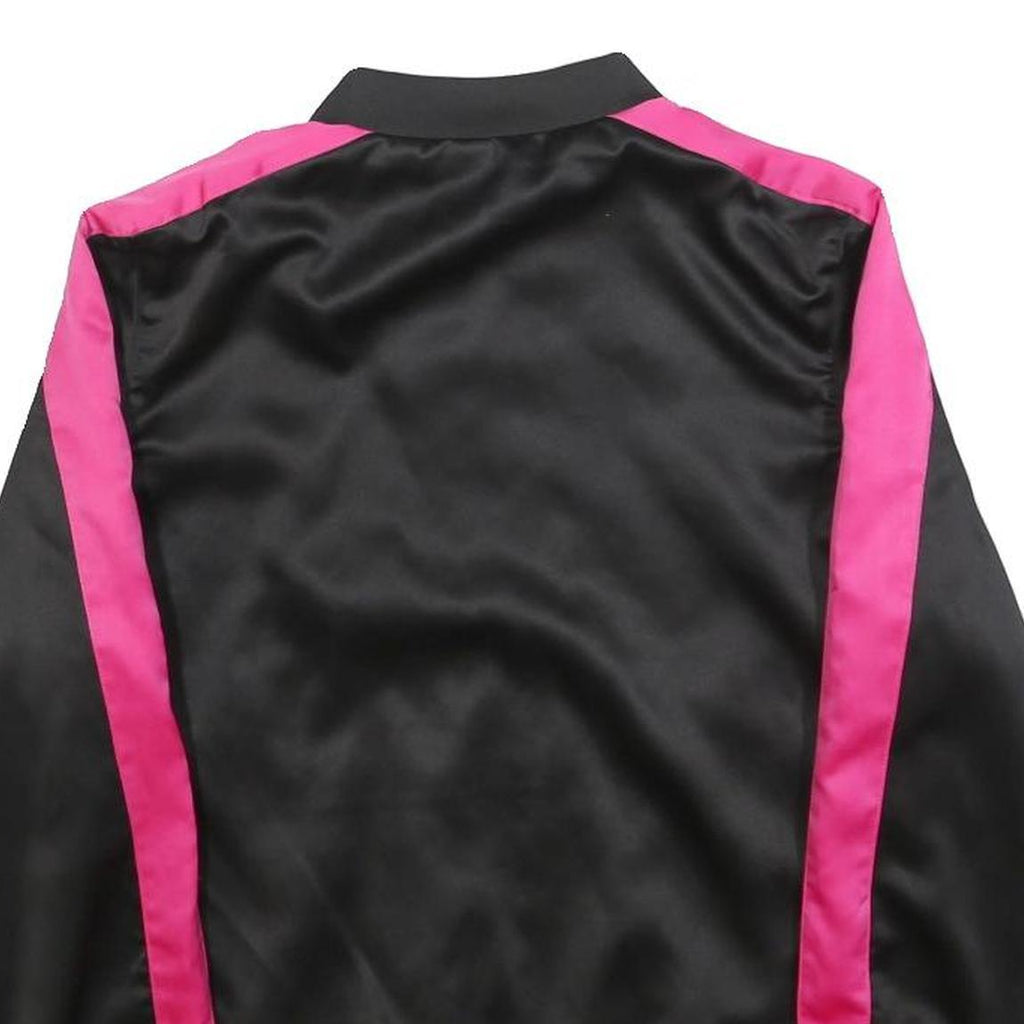 PUMA Womens Black & Pink Zip Track Jacket UK 8 Polyester Sportswear Lightweight