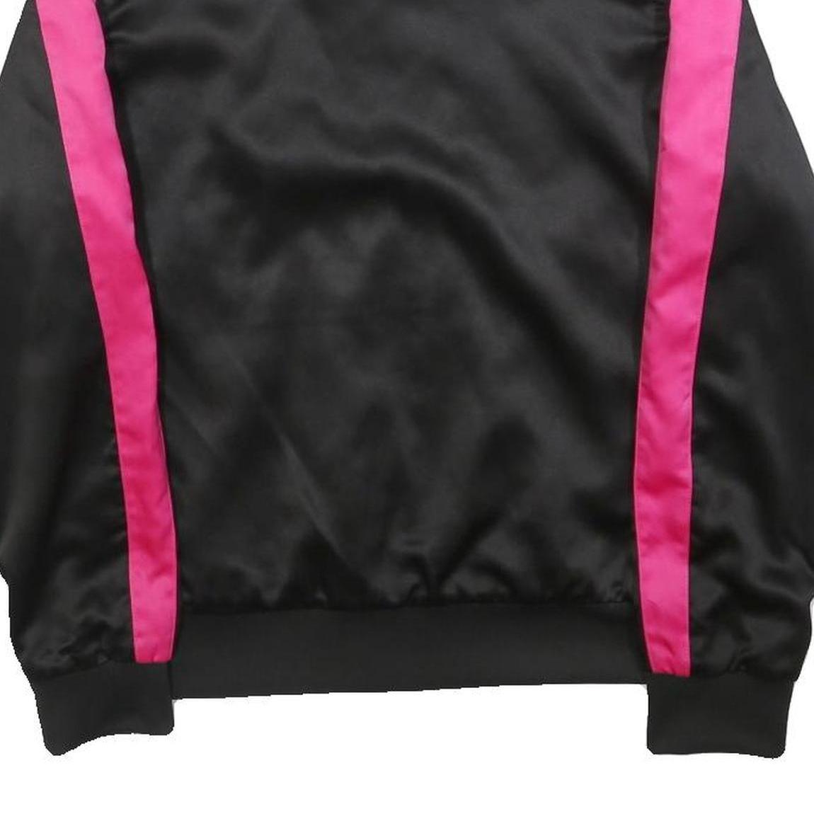 PUMA Womens Black & Pink Zip Track Jacket UK 8 Polyester Sportswear Lightweight