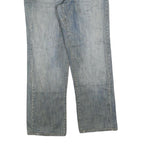 ALEX ROGAN Mens Jeans Light Blue Regular Straight Denim W34 L30 Casual Cotton