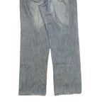 ALEX ROGAN Mens Jeans Light Blue Regular Straight Denim W34 L30 Casual Cotton