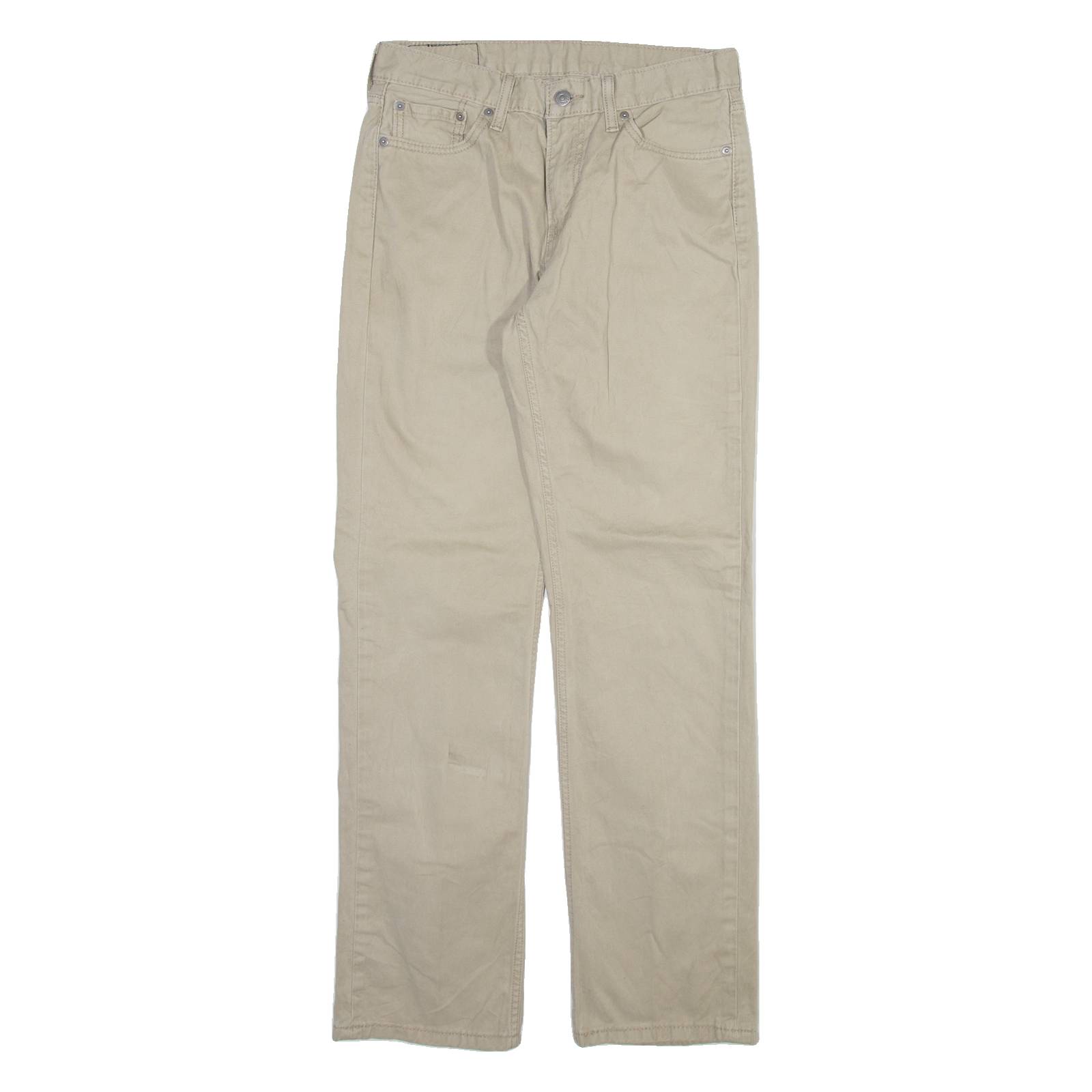 LEVI'S 514 Mens Trousers Beige Slim Straight W30 L32