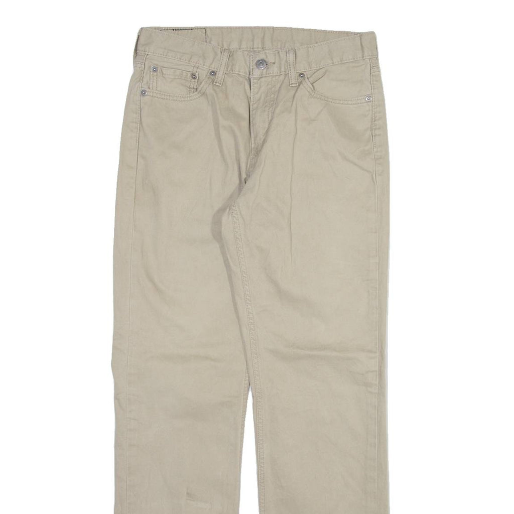 LEVI'S 514 Mens Trousers Beige Slim Straight W30 L32