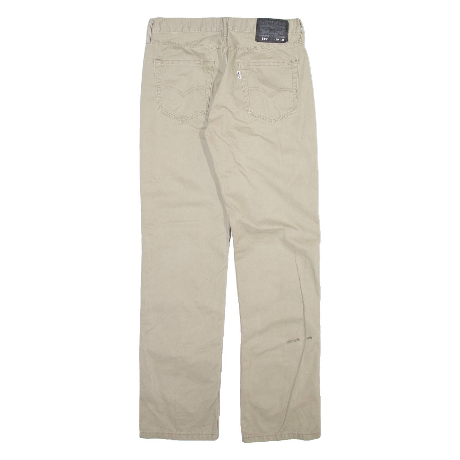 LEVI'S 514 Mens Trousers Beige Slim Straight W30 L32