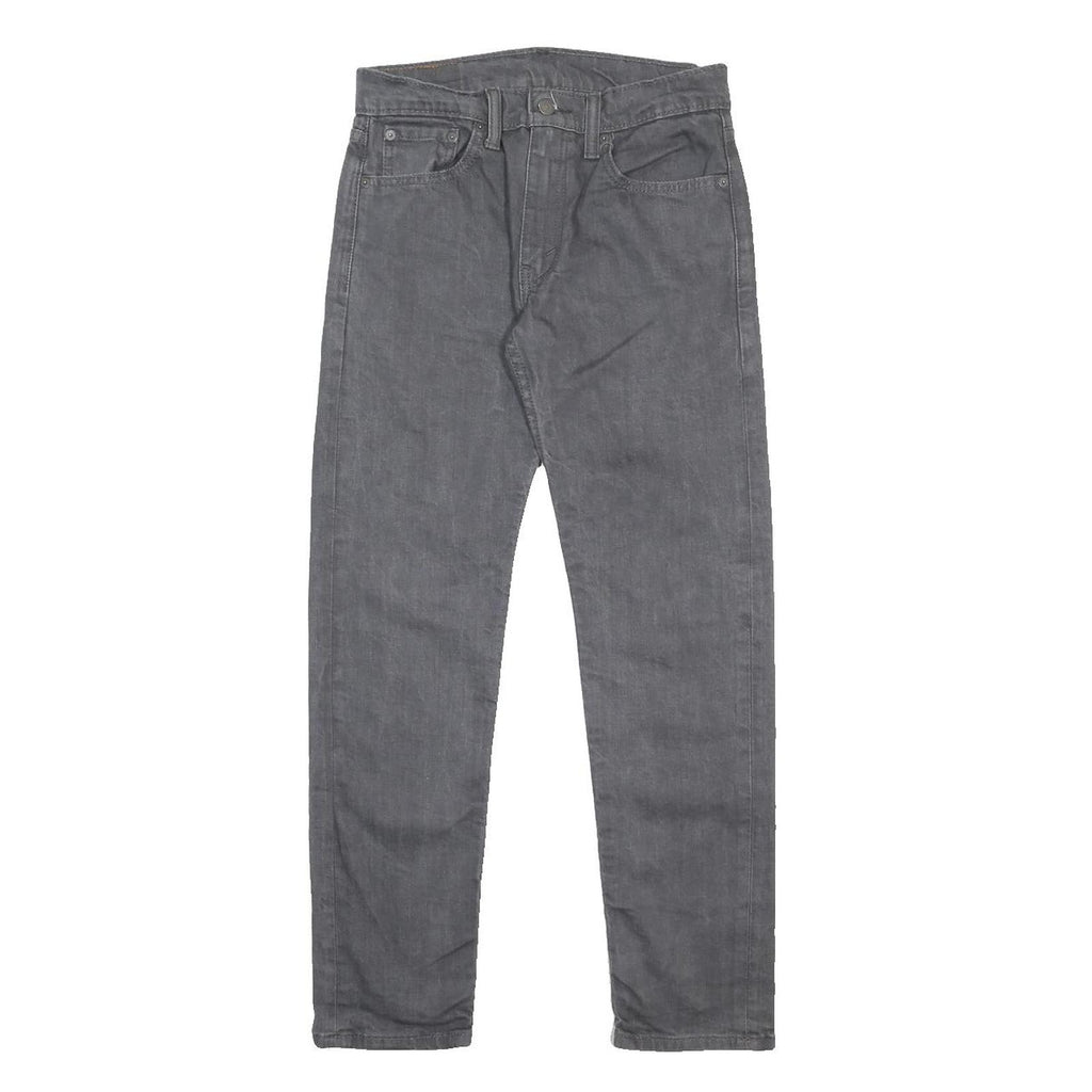 LEVI'S 502 Mens Jeans Grey Slim Straight Denim Medium W30 L29 Zip Closure