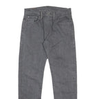 LEVI'S 502 Mens Jeans Grey Slim Straight Denim Medium W30 L29 Zip Closure