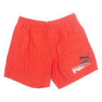 PUMA Mesh Lined Sport Mens Swimming Shorts Red L W32