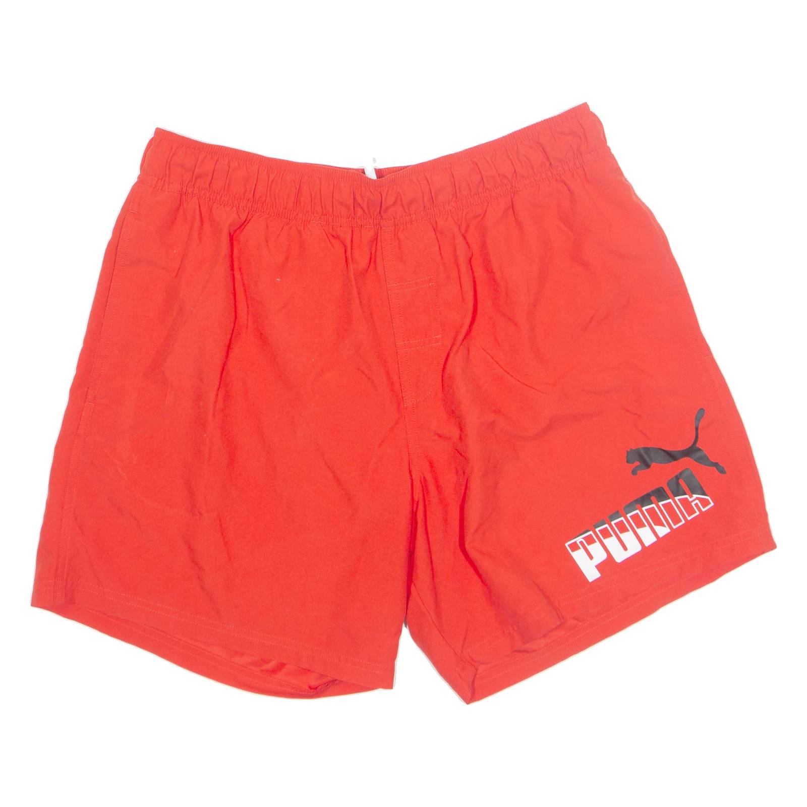 PUMA Mesh Lined Sport Mens Swimming Shorts Red L W32