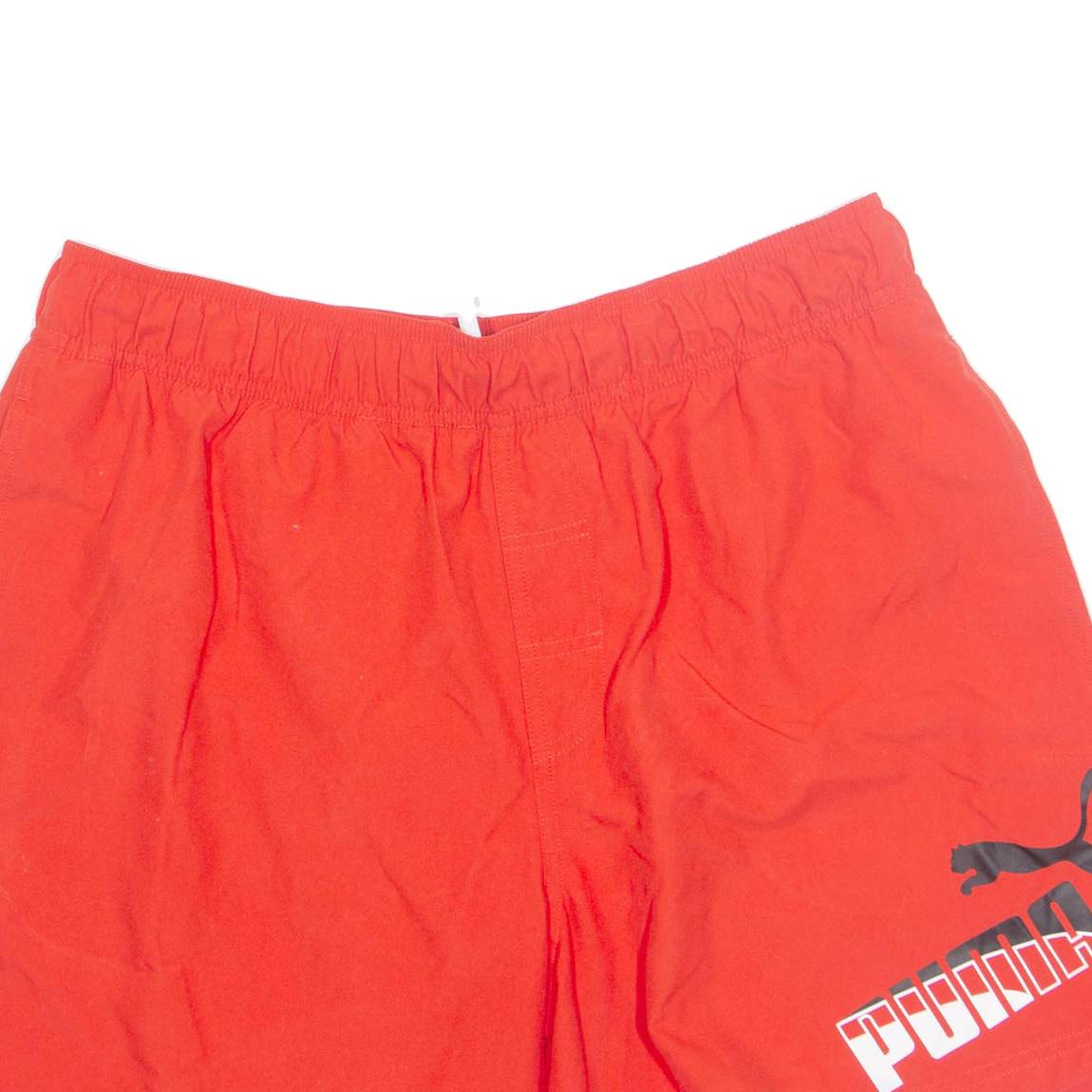 PUMA Mesh Lined Sport Mens Swimming Shorts Red L W32