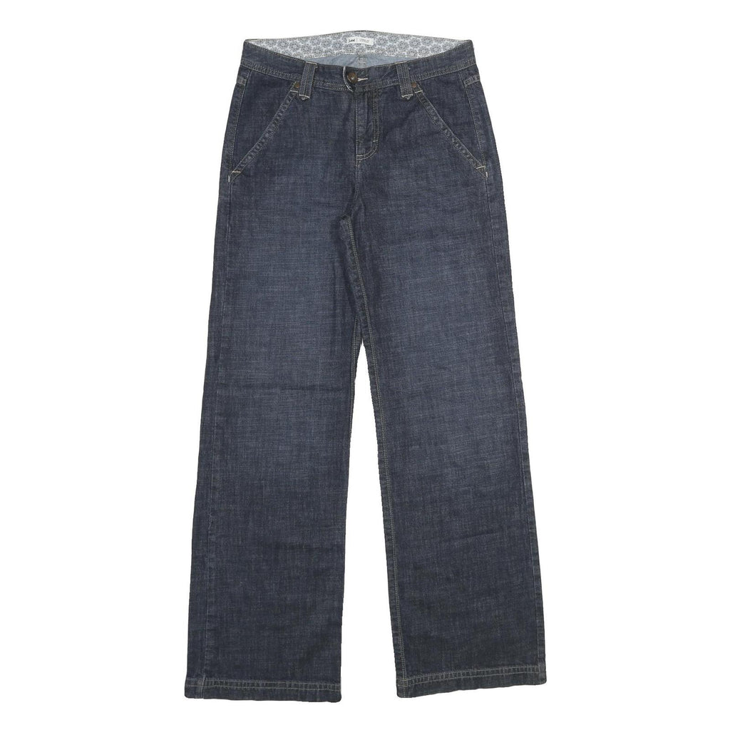 LEE Womens Jeans Blue Relaxed Straight Denim Medium W30 L34 Classic Casual