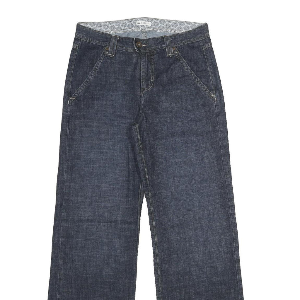 LEE Womens Jeans Blue Relaxed Straight Denim Medium W30 L34 Classic Casual