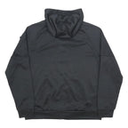 NIKE Mens Black Sports Hoodie Jacket L Polyester Zip Plain Casual Activewear