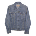 LEVI'S Womens Blue Denim Button Jacket M Cotton Classic Casual Outerwear