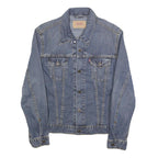 LEVI'S Womens Blue Denim Button Jacket M Cotton Classic Casual Outerwear