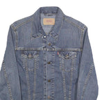 LEVI'S Womens Blue Denim Button Jacket M Cotton Classic Casual Outerwear