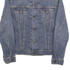 LEVI'S Womens Blue Denim Button Jacket M Cotton Classic Casual Outerwear