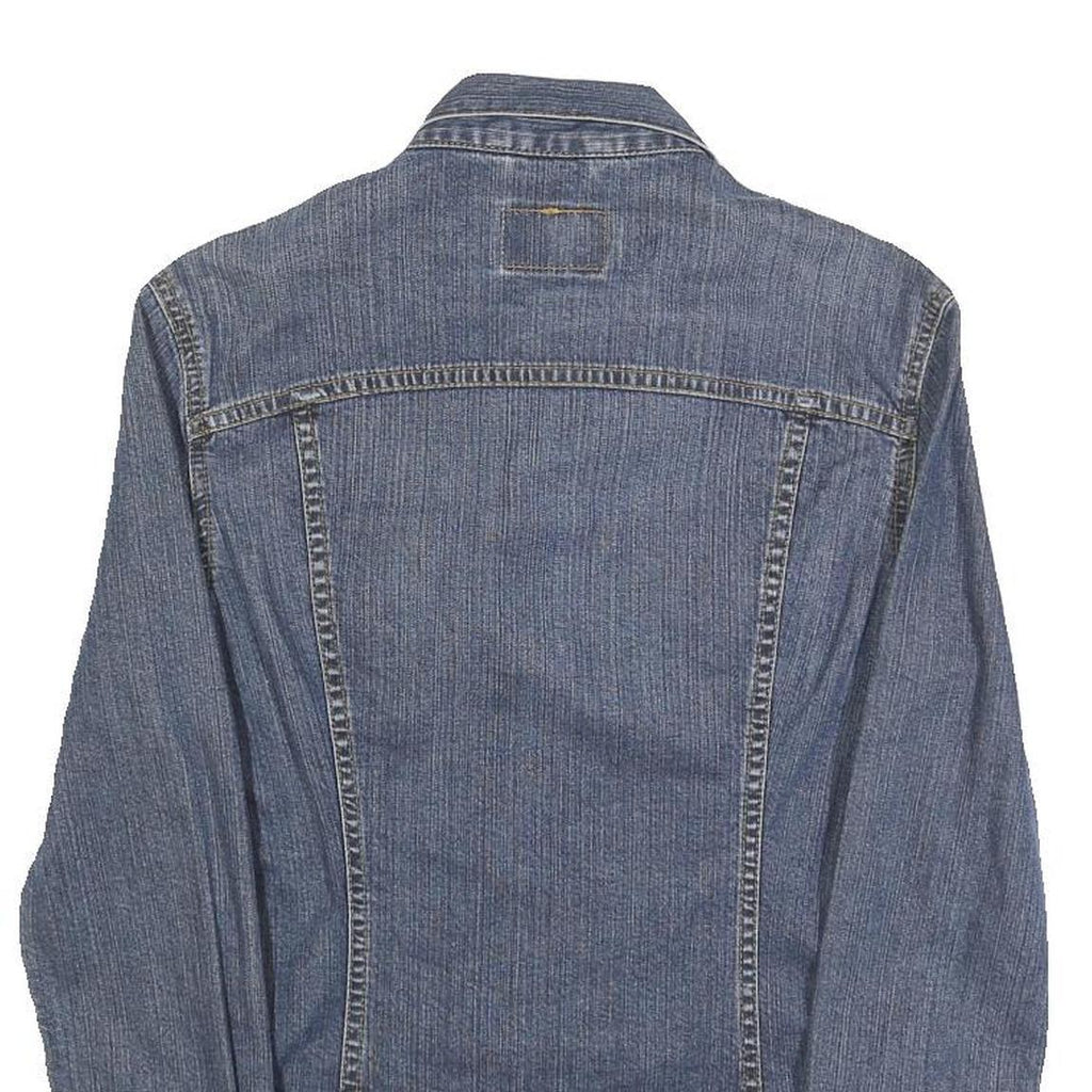 LEVI'S Womens Blue Denim Button Jacket M Cotton Classic Casual Outerwear