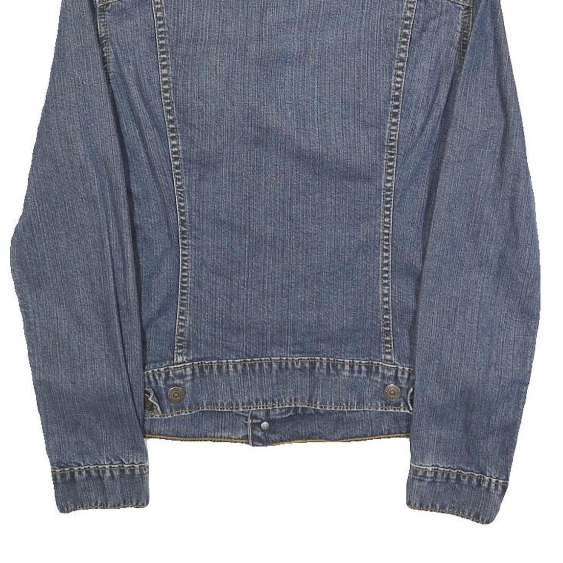 LEVI'S Womens Blue Denim Button Jacket M Cotton Classic Casual Outerwear