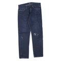 CARHARTT Mens Regular Fit Zip Blue Denim Jeans W34 L30 Classic Cotton Blend