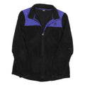 FILA Mens Black & Purple Zip Fleece Jacket L Polyester Blend Casual Outdoor Warm