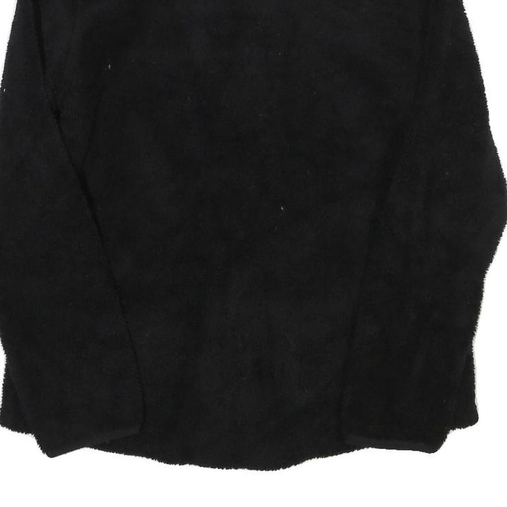 FILA Mens Black & Purple Zip Fleece Jacket L Polyester Blend Casual Outdoor Warm