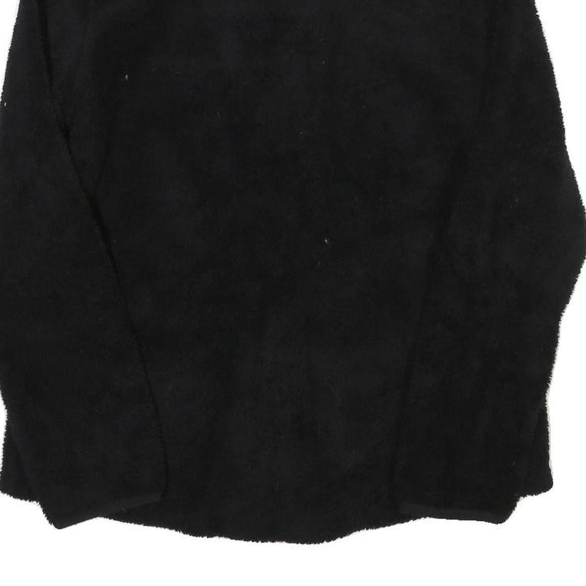 FILA Mens Black & Purple Zip Fleece Jacket L Polyester Blend Casual Outdoor Warm