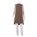 ALL SAINTS Womens Shift Dress Brown Sleeveless Knee Length S