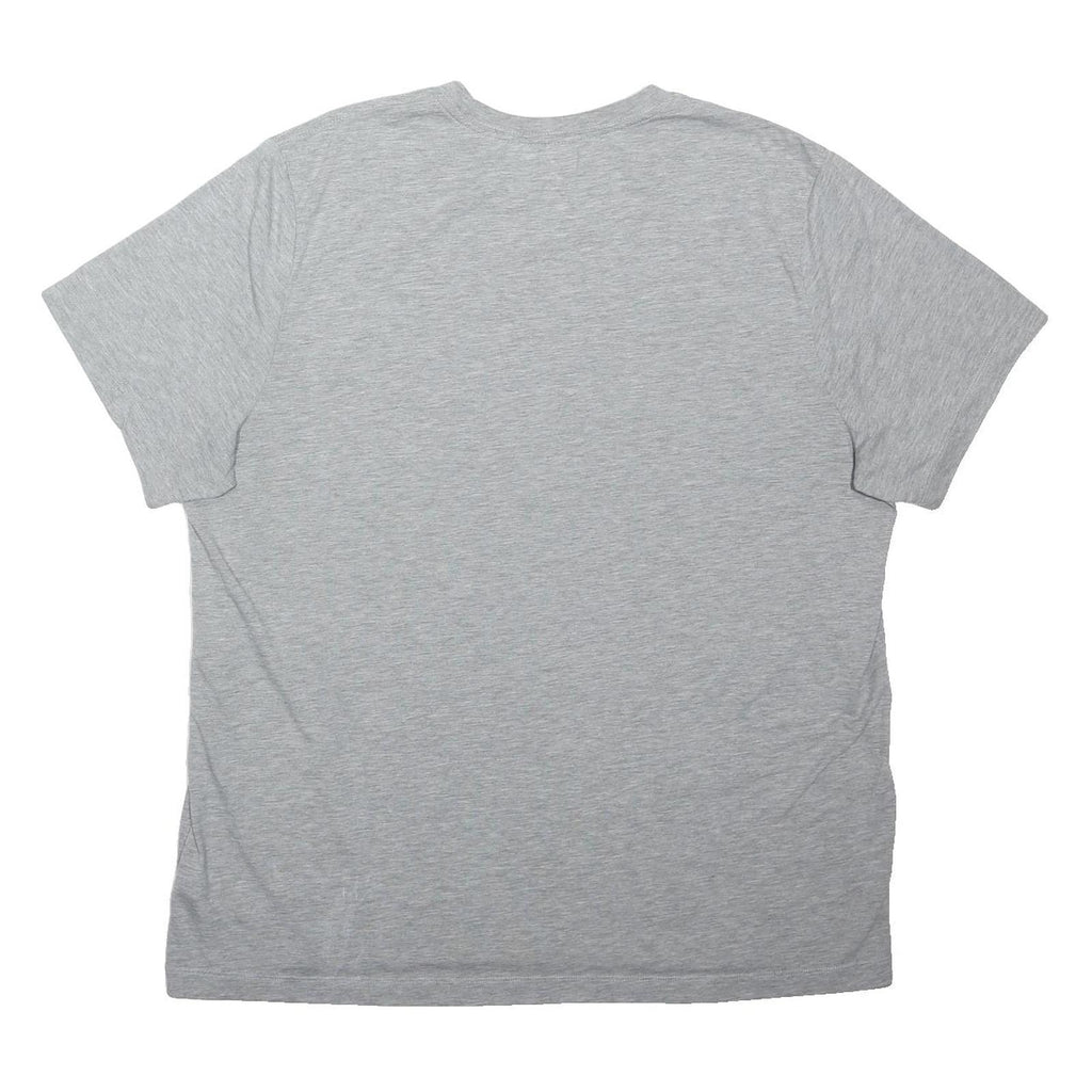 NIKE Mens Grey Cotton Blend Crew Neck 2XL Athlete Logo Casual Sweatshirt