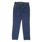 Mens Blue Relaxed Straight Denim Jeans W32 L31 Zip Closure Casual Wear