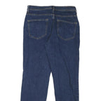 Mens Blue Relaxed Straight Denim Jeans W32 L31 Zip Closure Casual Wear