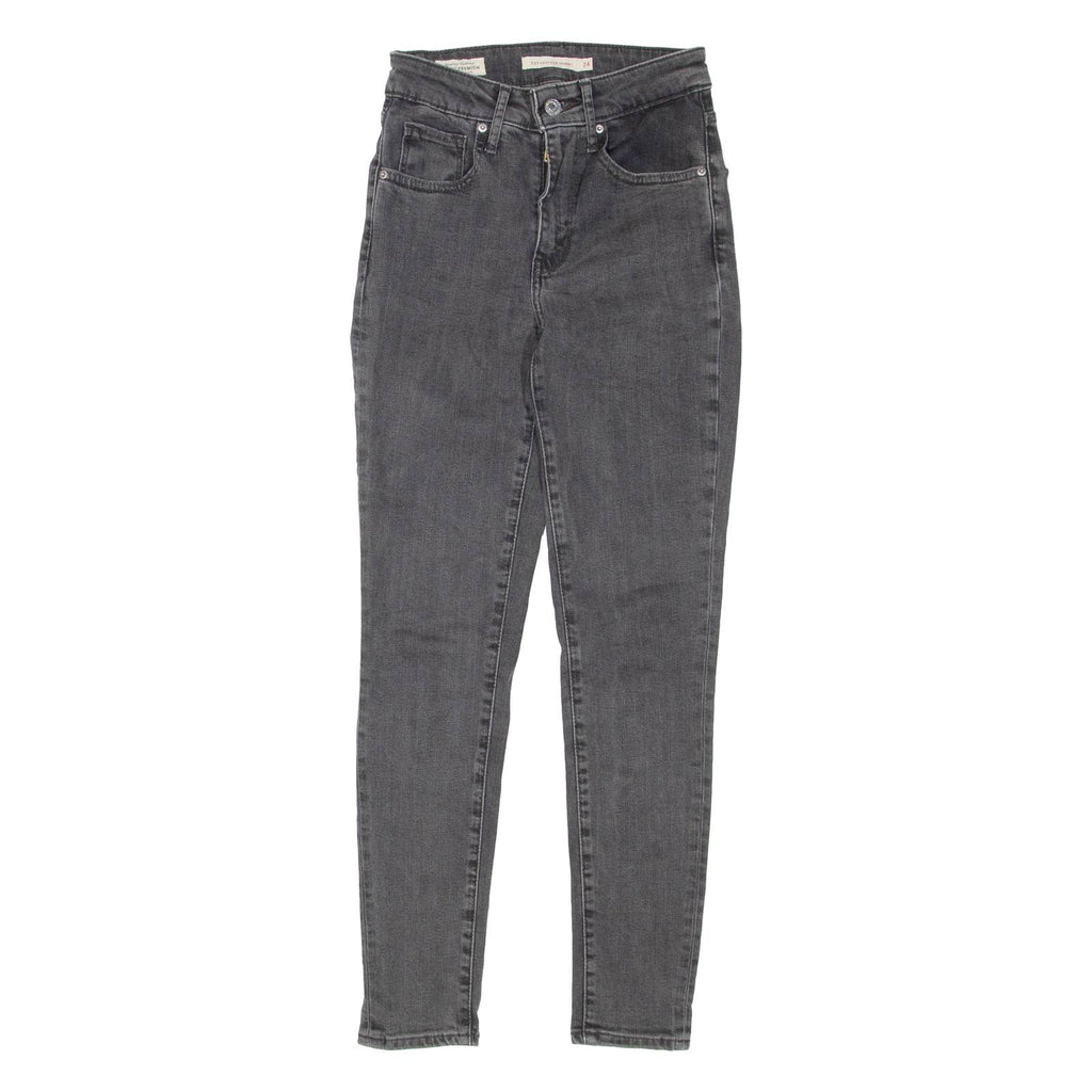 LEVI'S 721 High Rise Womens Jeans Grey Regular Skinny W24 L27