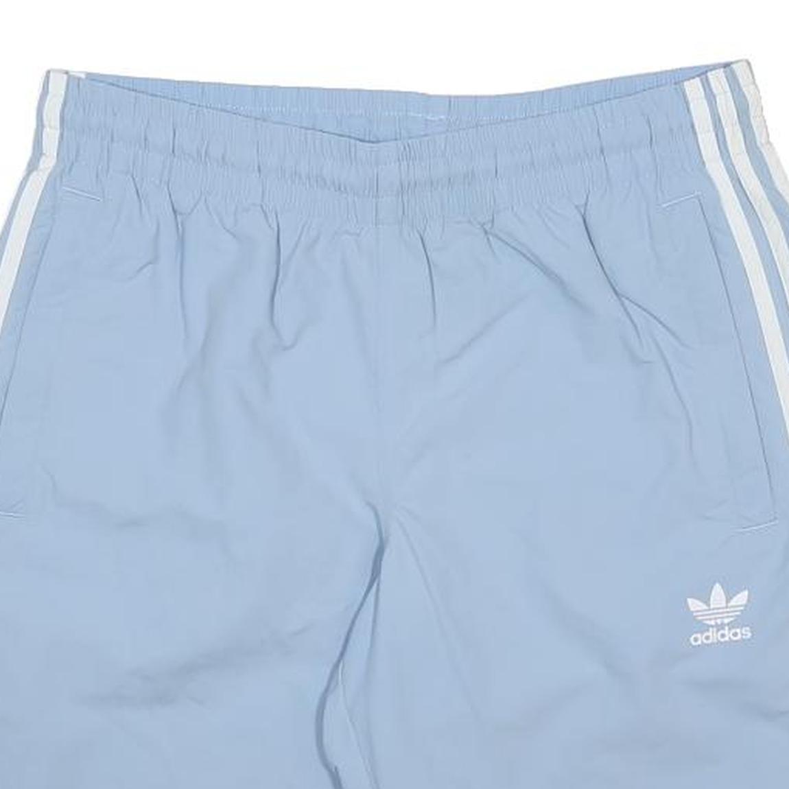 ADIDAS Mens Shorts Blue M W30 Sports Casual Nylon Lightweight