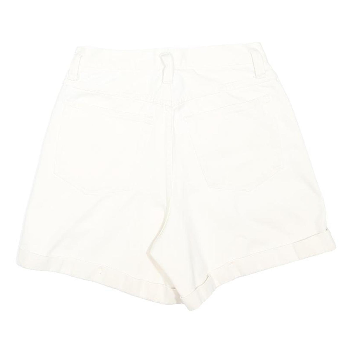 NY JEANS Womens Shorts White S W28 Cotton Blend Casual Summer Style