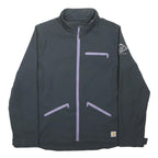 CARHARTT Womens Black Nylon Zip Jacket M Plain Lightweight Workwear Outdoor