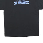 GILDAN Mens Black Geneva Seahawks Graphic T-Shirt XL Short Sleeve Crew Neck