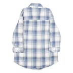 CARHARTT Womens Blue & White Check Shirt XS Long Sleeve Cotton Blend Casual
